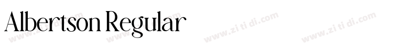 Albertson Regular字体转换